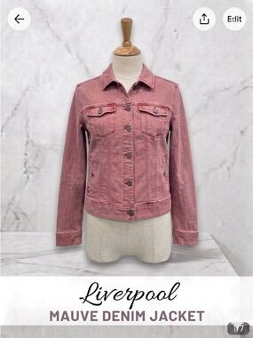 Liverpool Mauve Denim women’s jacket Size S